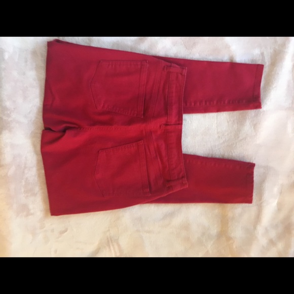 LN Red High Rise Jeggings Size 8 29” - Picture 6 of 7